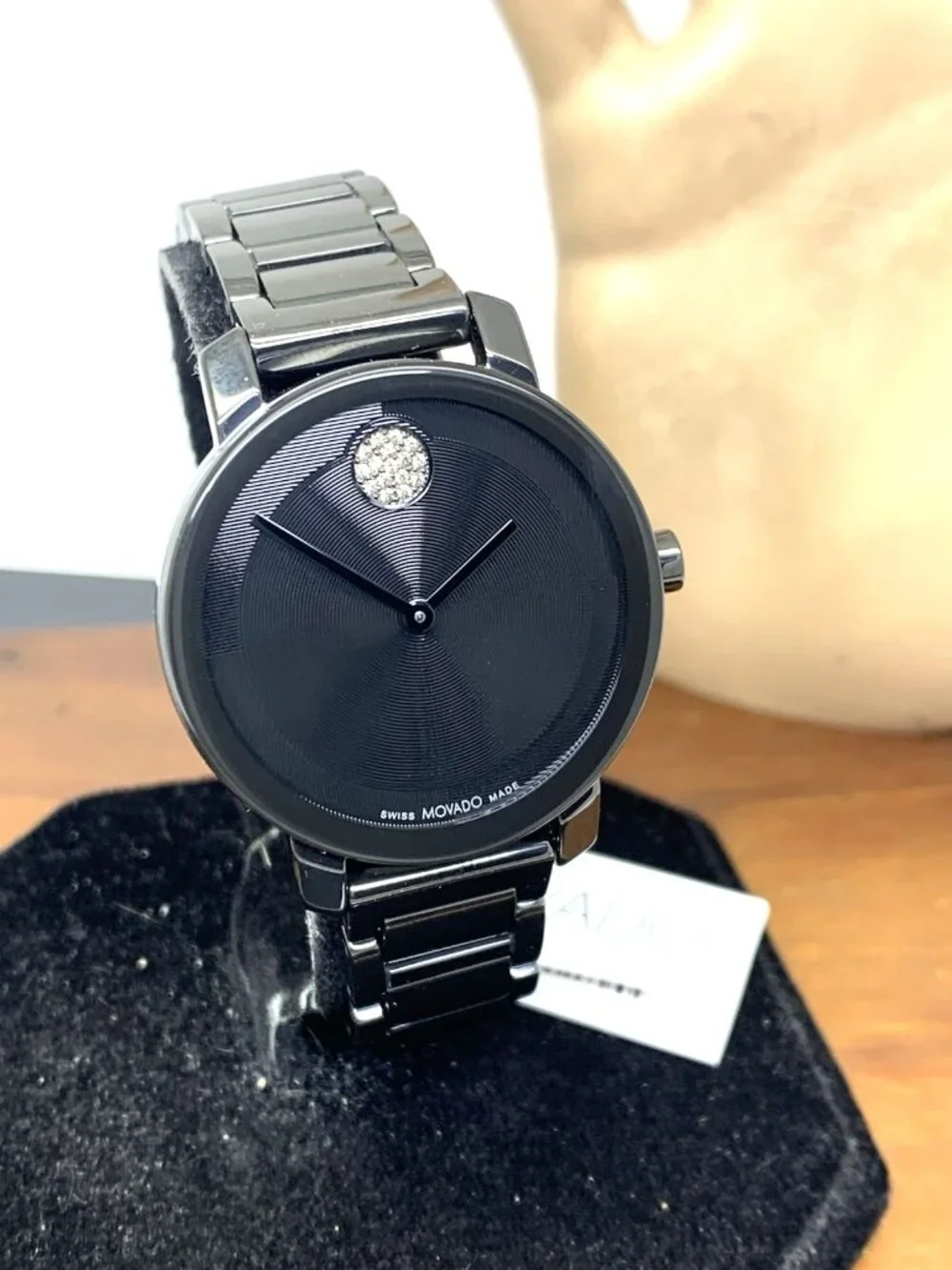 Movado Women's Watch 3601235 Bold Evolution Swiss Quartz Black Ceramic 34mm